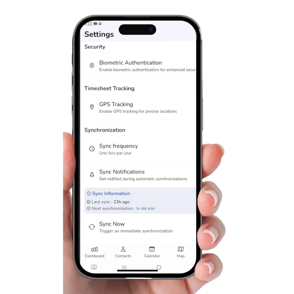 Smart Sync - Paramètres de synchronisation